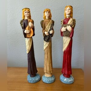 Vintage ArtMark Hand Painted Pencil Figures Holiday Christmas